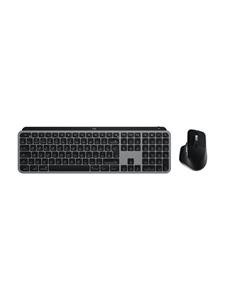 Logitech Master Series MX Keys S Combo for Mac - Keyboard and mouse set - Duits - Zwart