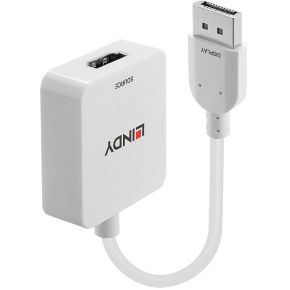 Lindy 38303 video kabel adapter 0,095 m HDMI Type A (Standaard) DisplayPort Wit