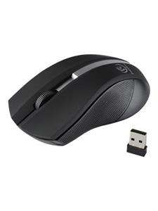 Rebeltec Galaxy - mouse - 2.4 GHz - black - Muis - Optisch - 3 knoppen - Zilver