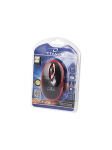 Esperanza Titanum Wireless Optical Mouse 2.4GHz 3D USb Vulture Red - Muis - Optisch - 3 knoppen - Rood