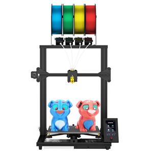 GB Market Zonestar Z8PM4 Pro Extruder 4-IN-1-OUT Kleurmengende 3D-printer LCD-scherm Hoge precisie resolutie DIY-kit - Zwart Z8PM4 Pro zwart