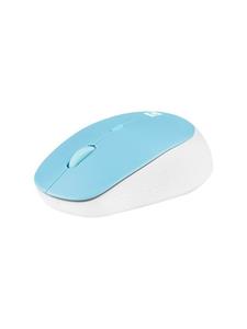 Natec Harrier 2 - Muis - Bluetooth 5.1 - Wit Blauw - Muis - Optisch - 4 knoppen - Blauw