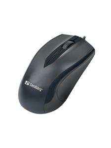 Sandberg USB-C Mouse - 3 knoppen - Zwart