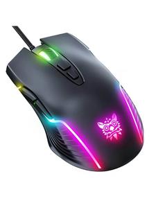 ONIKUMA CW905 Wired - Gaming muis - Optisch - 7 knoppen - Zwart met RGB-licht