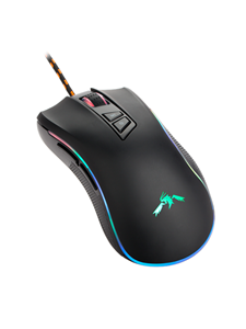 DUTZO Kir℃ RGB - Gaming muis - Optisch - 7 knoppen - Zwart met RGB-licht