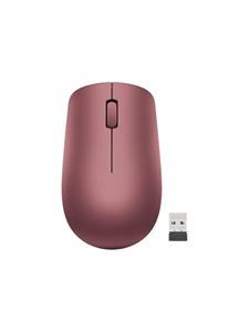 Lenovo 530 Wireless Mouse - mouse - 2.4 GHz - Cherry Red - Muis - Optisch - 3 knoppen - Rood