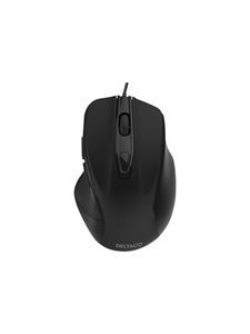 Deltaco OFFICE Bekabeld Silent Office Muis - Muis - Optisch - 6 knoppen - Zwart