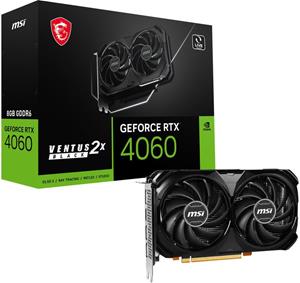 MSI GeForce RTX 4060 Ventus 2X Black 8G | Videokaarten | 4711377115452
