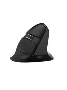 Delux Wireless Vertical Mouse  M618Mini BT+2.4G RGB 4000DPI (Iron Gray) - Vertical mouse - Optical / gyroscopic - 6 knoppen - Zwart