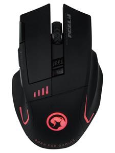 Marvo Mouse. Wireless. Zwart - Muis - Optisch - 8 knoppen - Zwart