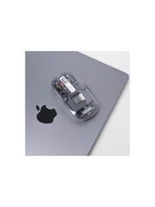 Xtrememac XWH-ALM2-13 mouse - Muis - Transparent