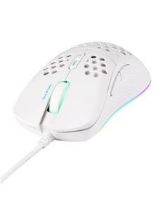 Deltaco GAM-108-W mouse - Gaming muis - 7 knoppen - Wit met RGB-licht