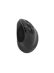 Natec mouse Euphonie vertical wireless 2400DPI bla - Vertical mouse - Optisch - 9 knoppen - Zwart