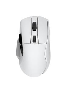 Dareu Wireless gaming mouse + charging dock A955 RGB 400-12000 DPI (white) - Gaming muis - 6 knoppen - Wit