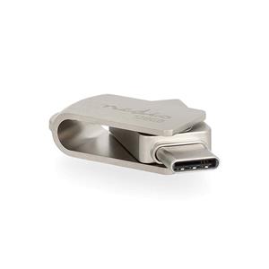 Nedis Flash Drive | 128 GB | USB-A / USB-C | Read speed: 110 MB/s | Write speed: 30 MB/s - 128GB - USB-stick