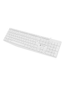 Natec Nautilus - keyboard - QWERTY - US - white - Toetsenbord - Engels - VS - Wit
