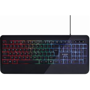 Gembird KB-UML-03 - Toetsenbord - QWERTY - US - Zwart - Toetsenbord - Engels - VS - Zwart