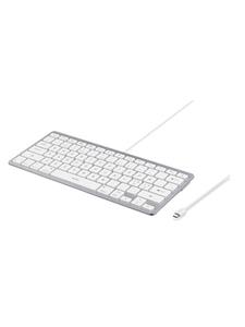 Deltaco USB-C Keyboard for iOS/MacOS - Toetsenbord - Zonder numeriek toetsenblok - Noords - Zilver