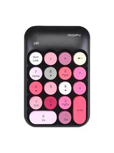 Mofii Wireless Numeric Keypad X910 Black+Red - Numpad - Zwart