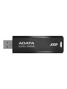 A-Data SC610 External SSD - 1TB - Zwart - 1TB - USB-stick