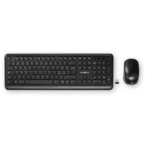 Nedis  keyboard and mouse set - QWERTY - Italian - black - Keyboard and mouse set - Italiaans - Zwart