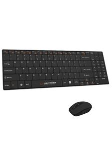 Esperanza WIRELESS SET 2.4GHZ USB LIBERTY BLACK - Keyboard and mouse set - Zwart