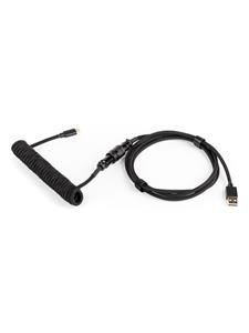 DUTZO Coiled Aviator USB-C cable - Zwart - Upgrade Accessoires - Zwart