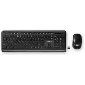 Nedis  keyboard and mouse set - QWERTY - US - black - Keyboard and mouse set - Engels - VS - Zwart