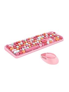 Mofii Wireless keyboard + mouse set Sweet 2.4G (pink) - Keyboard and mouse set - Roze