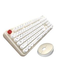 Mofii Wireless - Keyboard and mouse set - Engels - Wit