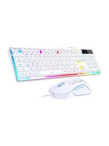 MageGee Wired Keyboard and Mouse Set - White - Gaming toetsenbord & muis - Wit