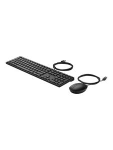 HP Desktop 320MK - Keyboard and mouse set - Belgium - Zwart