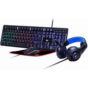 Gembird GMB Gaming Ghost - Gaming toetsenbord - Engels - VS - Zwart
