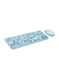 Mofii Wireless Keyboard + Mouse Set - 2.4G - Blue - Keyboard and mouse set - Engels - Blauw