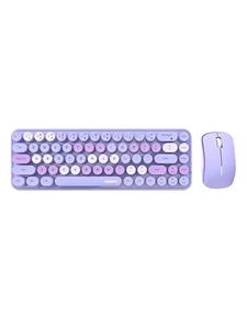 Mofii Wireless keyboard + mouse set Bean 2.4G (Purple) - Keyboard and mouse set - Paars