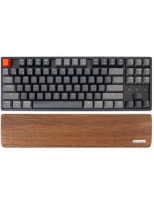 Keychron K8 / C1 Walnut Hout Palmrest - Gaming toetsenbord - Bruin