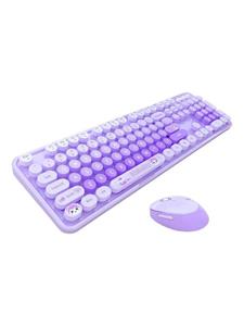 Mofii Wireless - Keyboard and mouse set - Engels - Paars