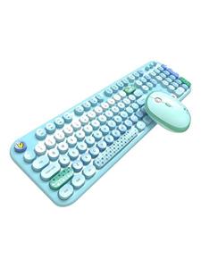 Mofii Lovely Wireless - Keyboard and mouse set - Blauw