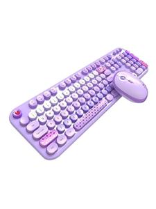 Mofii Lovely Wireless - Keyboard and mouse set - Paars