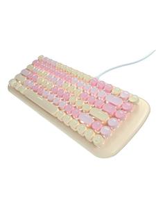 Mofii Wired - Keyboard and mouse set - Engels - Crème