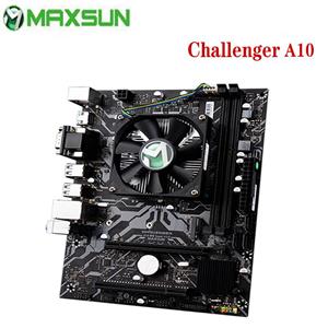 Maxsun Moederbord A10 Quad Core Super Onboard AMD CPU RX452BB Grafische kaart RAM DDR3 SATA3 Volledig Nieuw grijze kleur