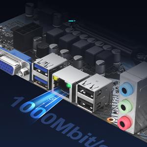 3d printing machine DDR4 H610M Computer Moederbord LGA1700 CPU Dual Channel Dual M.2 Interface Sterke compatibiliteit zwart
