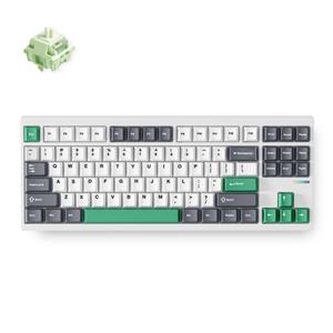 MCHOSE GX87 Lite: White Nano Spraying Matcha Latte V2 Aluminum Custom Mechanical toetsenbord