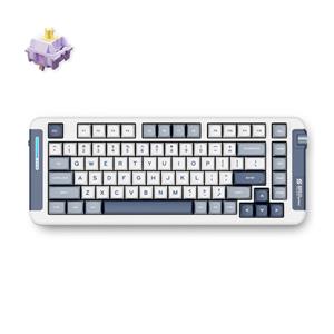 MCHOSE X75 Navy Blue Hyacinth Wireless Gasket Mount Mechanical toetsenbord