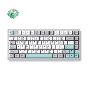 MCHOSE Z75S Gray Blue Cabbage Tofu Metal Top Cover Wireless Mechanical toetsenbord