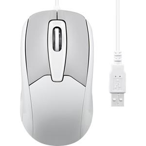 Perixx PERIMICE-209 U M Muis Kabelgebonden Optisch Beige 3 Toetsen 1000 dpi