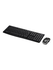 Logitech MK270 Draadloos Combo - Toetsenbord and Muis set - Czech - Keyboard and mouse set - Tsjechisch - Zwart