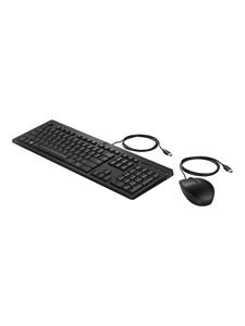 HP 225 - Keyboard and mouse set - Engels - Zwart