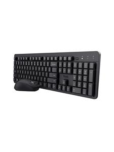Trust Ody II Silent - Black - Keyboard and mouse set - Engels - VS - Zwart