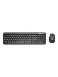 Natec OCTOPUS 2 - keyboard and mouse set - QWERTY - US - black - Keyboard and mouse set - Engels - VS - Zwart